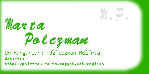 marta polczman business card